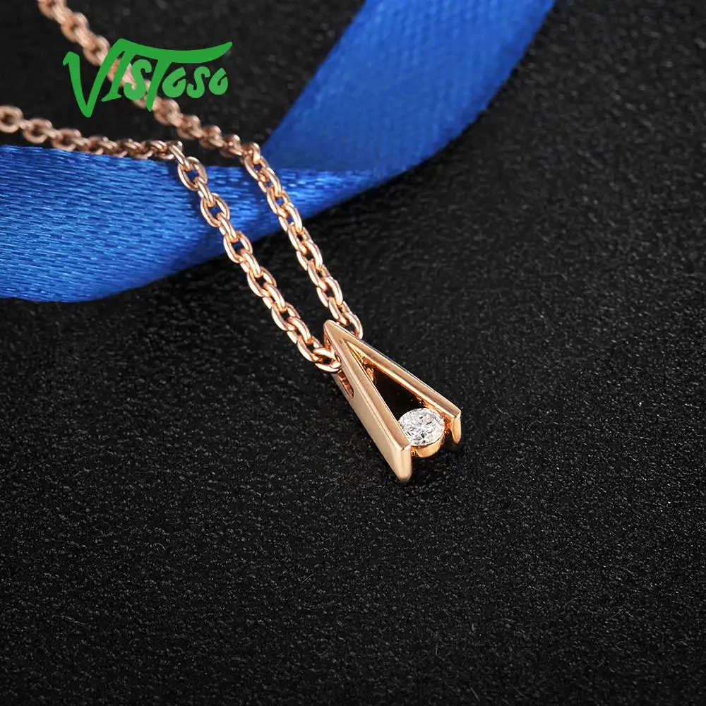 VISTOSO Gold Pendants For Women Genuine 14K 585 Rose Gold Sparkling Diamond Engagement Wedding Pendant Fine Jewelry
VISTOSO Gold Pendants For Women Genuine 14K 585 Rose Gold Sparkling Diamond Engagement Wedding Pendant Fine Jewelry
