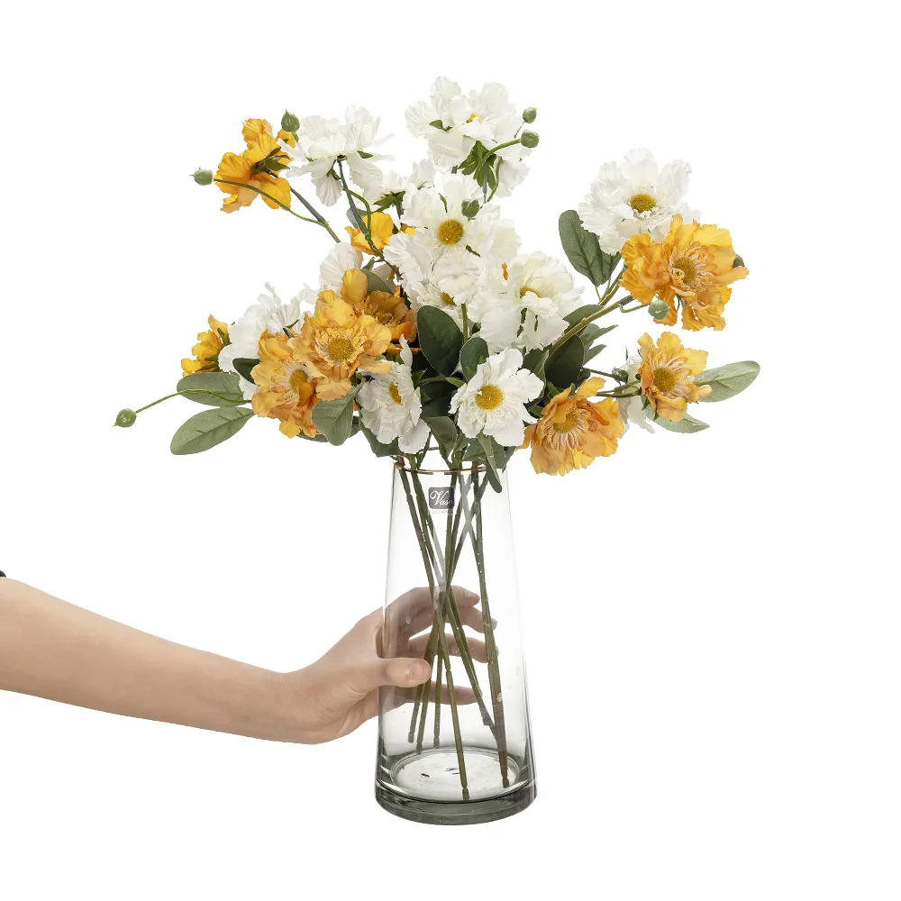 3Pcs/lot Single Branch Artificial 4 Head Chrysanthemum Silk Flowers for Wedding Home Decoration Flowers Arrangement Floral
3Pcs/lot Single Branch Artificial 4 Head Chrysanthemum Silk Flowers for Wedding Home Decoration Flowers Arrangement Floral