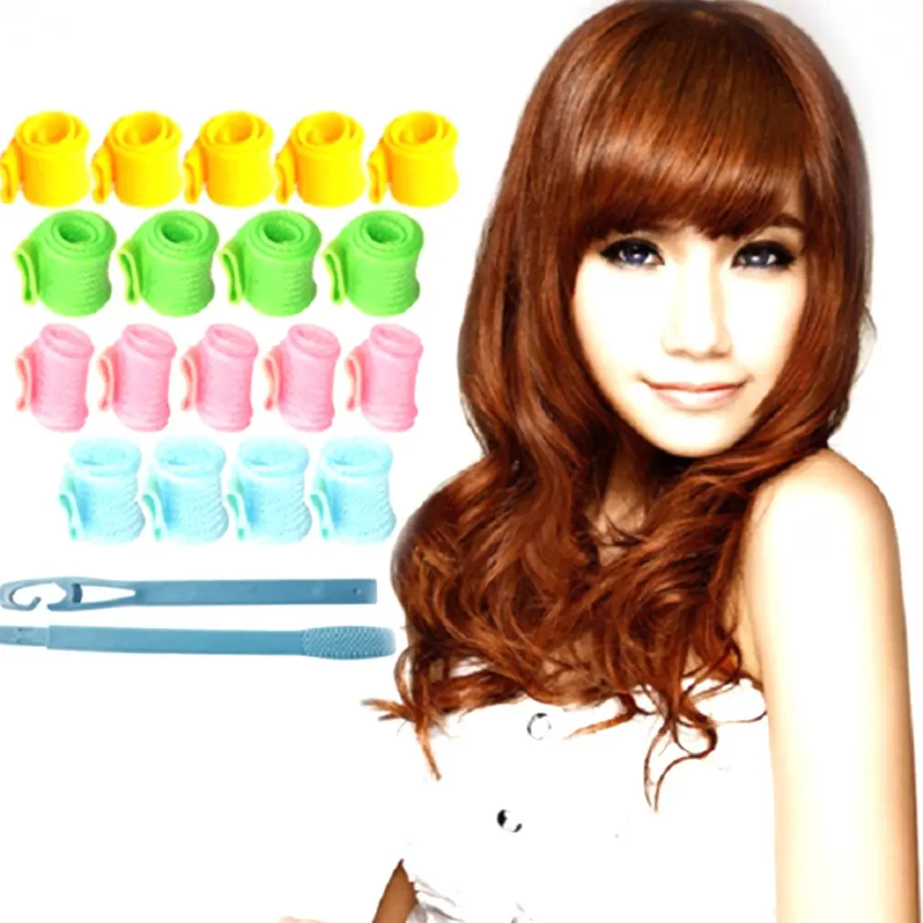 Recyclable Magic Hair Curler Rollers Pear Head Hooks Kit for DIY Tool Wet or Dry Hair Wave Curler Beauty Hair Style Design
Recyclable Magic Hair Curler Rollers Pear Head Hooks Kit for DIY Tool Wet or Dry Hair Wave Curler Beauty Hair Style Design
