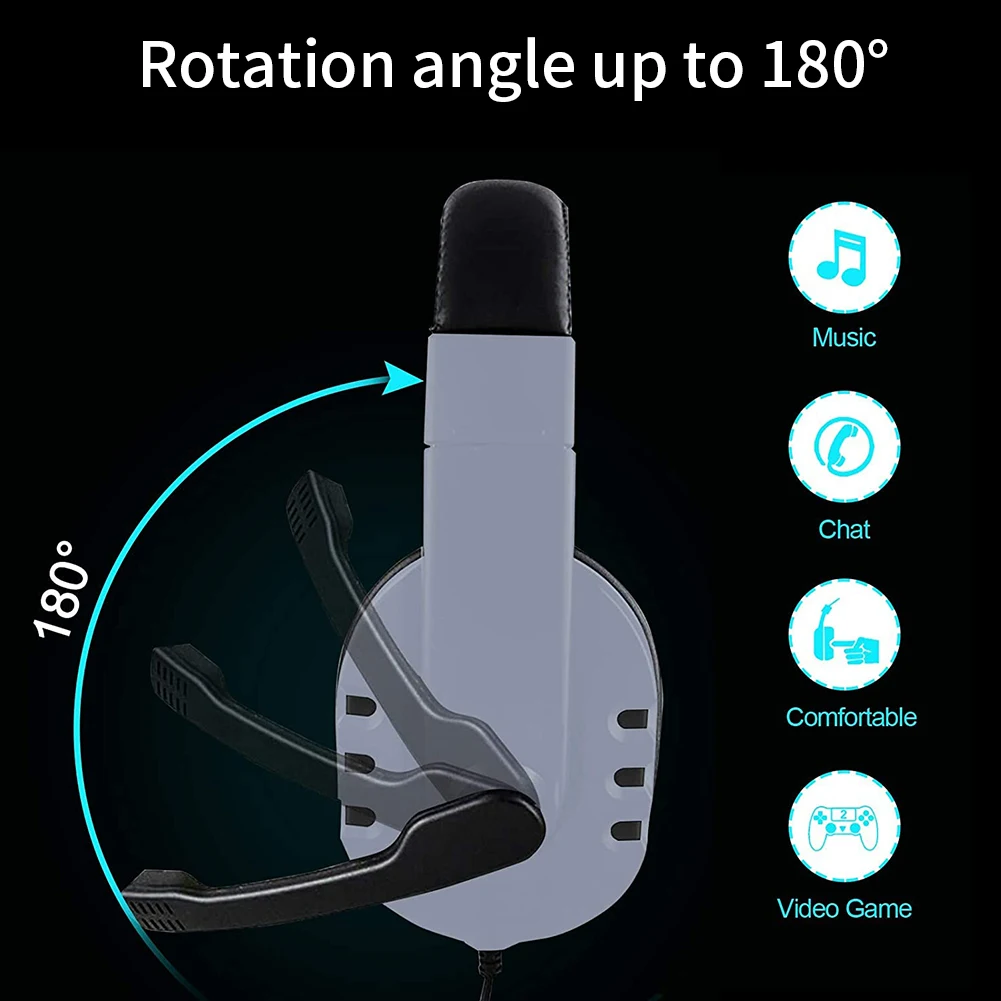 Gaming Headset Three-In-One Wired 3D Stereo Earphones PS5 Over-Ear Headphone Adjustable With Mic For Laptop Tablet Smart Phone
Gaming Headset Three-In-One Wired 3D Stereo Earphones PS5 Over-Ear Headphone Adjustable With Mic For Laptop Tablet Smart Phone