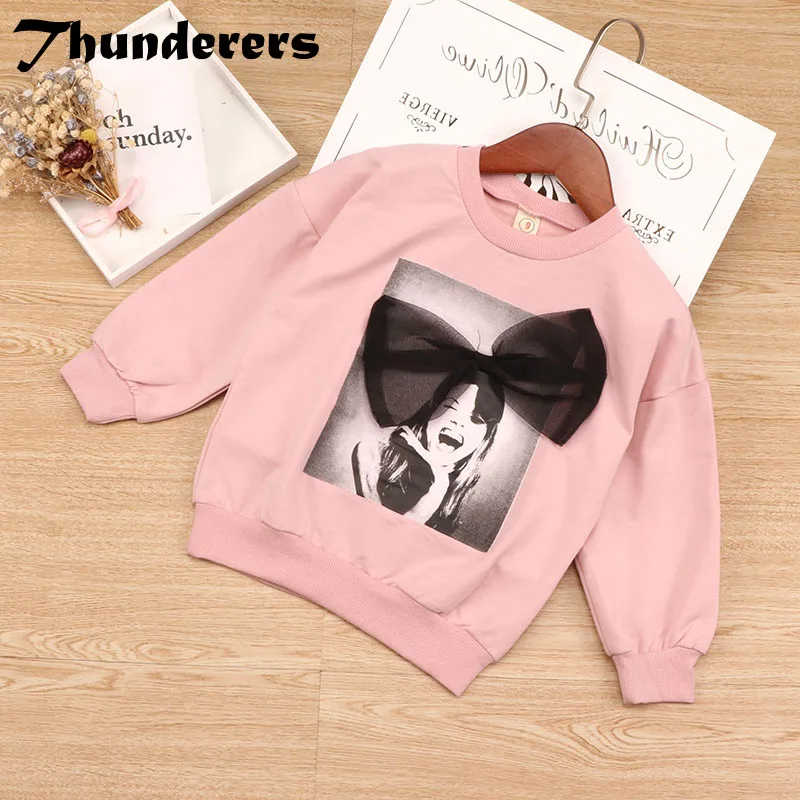 Thunderers Spring Autumn Long Sleeve Girl Shirt Big Bow Printed Kids Sweaters Elegant Children Blouses Cotton Girl Clothes
Thunderers Spring Autumn Long Sleeve Girl Shirt Big Bow Printed Kids Sweaters Elegant Children Blouses Cotton Girl Clothes