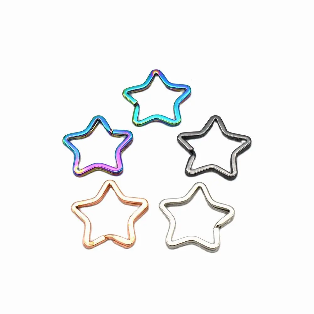 1.3" Star Shape Key Ring Jump Ring Leather Craft for Key Chains Connectors For Jewelry Making Supplies DIY 5pcs
1.3" Star Shape Key Ring Jump Ring Leather Craft for Key Chains Connectors For Jewelry Making Supplies DIY 5pcs