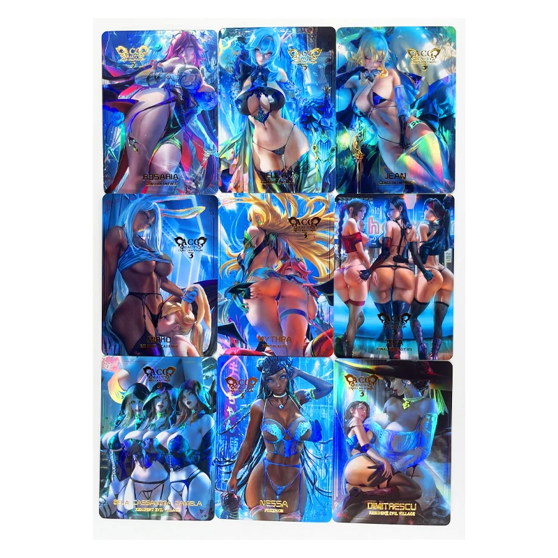 9 шт./компл. ACG Sexy No.10 Rosaria Eula Jean Mirko Mythea Tifa NSSA Toys хобби Коллекционная игра
9 шт./компл. ACG Sexy No.10 Rosaria Eula Jean Mirko Mythea Tifa NSSA Toys хобби Коллекционная игра