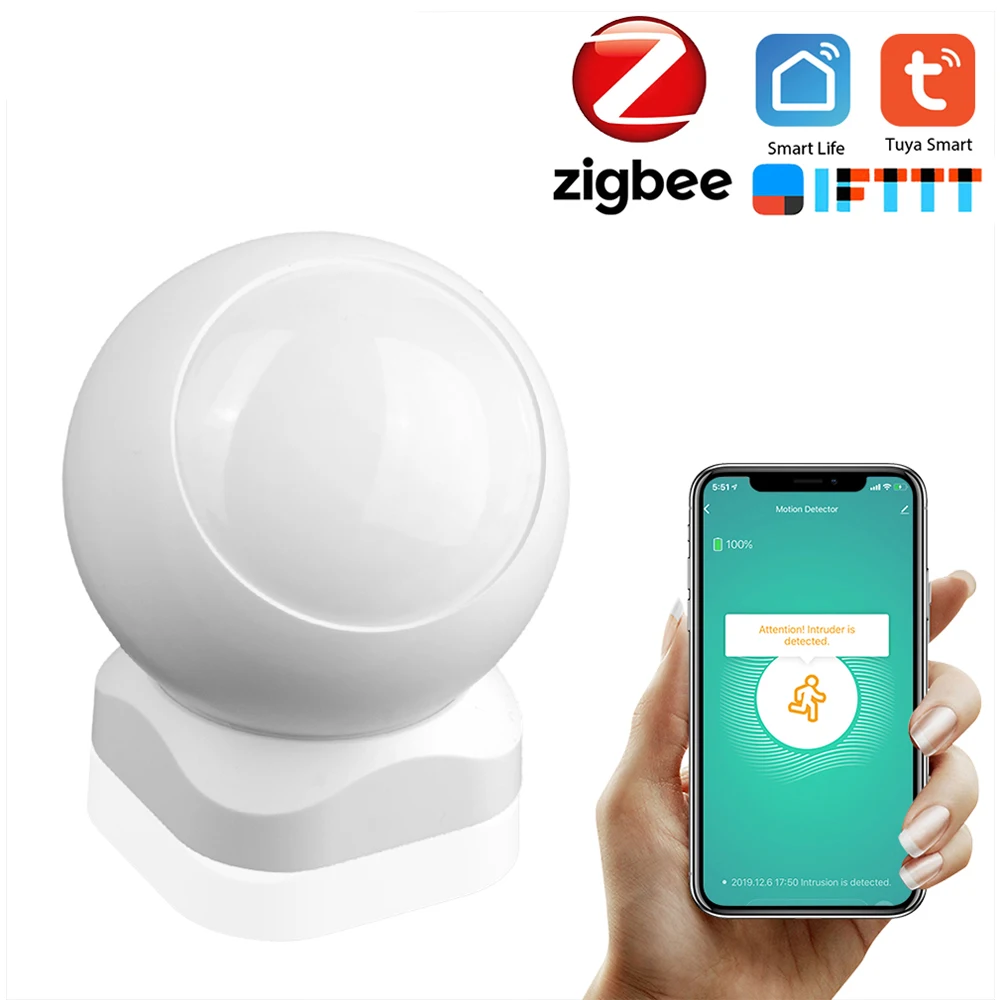 Смарт-датчик движения Tuya ZigBee, Пассивный инфракрасный датчик движения с управлением через приложение
Смарт-датчик движения Tuya ZigBee, Пассивный инфракрасный датчик движения с управлением через приложение