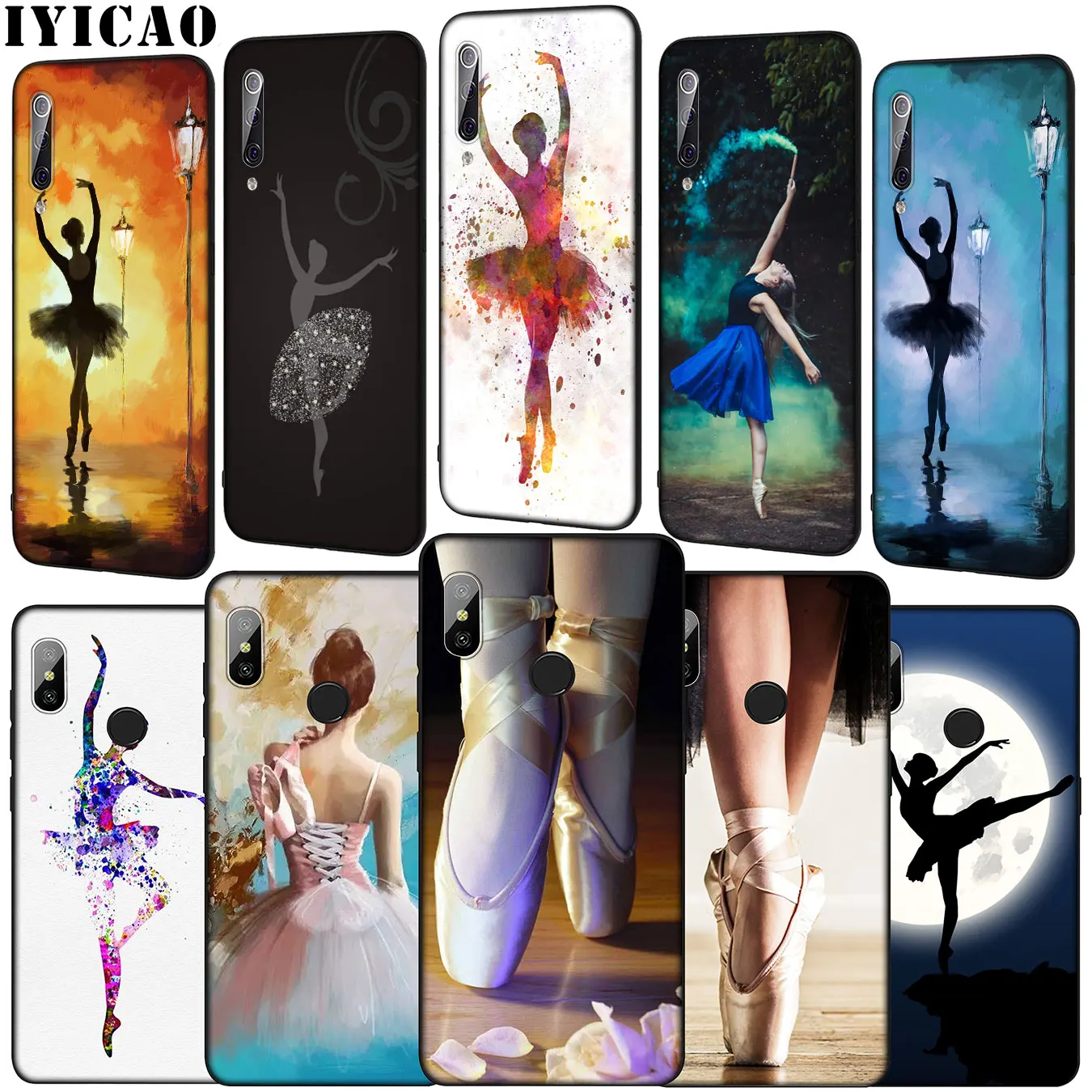 Мягкий балетный чехол IYICAO для Xiaomi Mi 10 9 9T A3 Pro CC9 CC9E 8 SE A2 Lite A1 6 pocophone f1 Mi9 | Мобильные