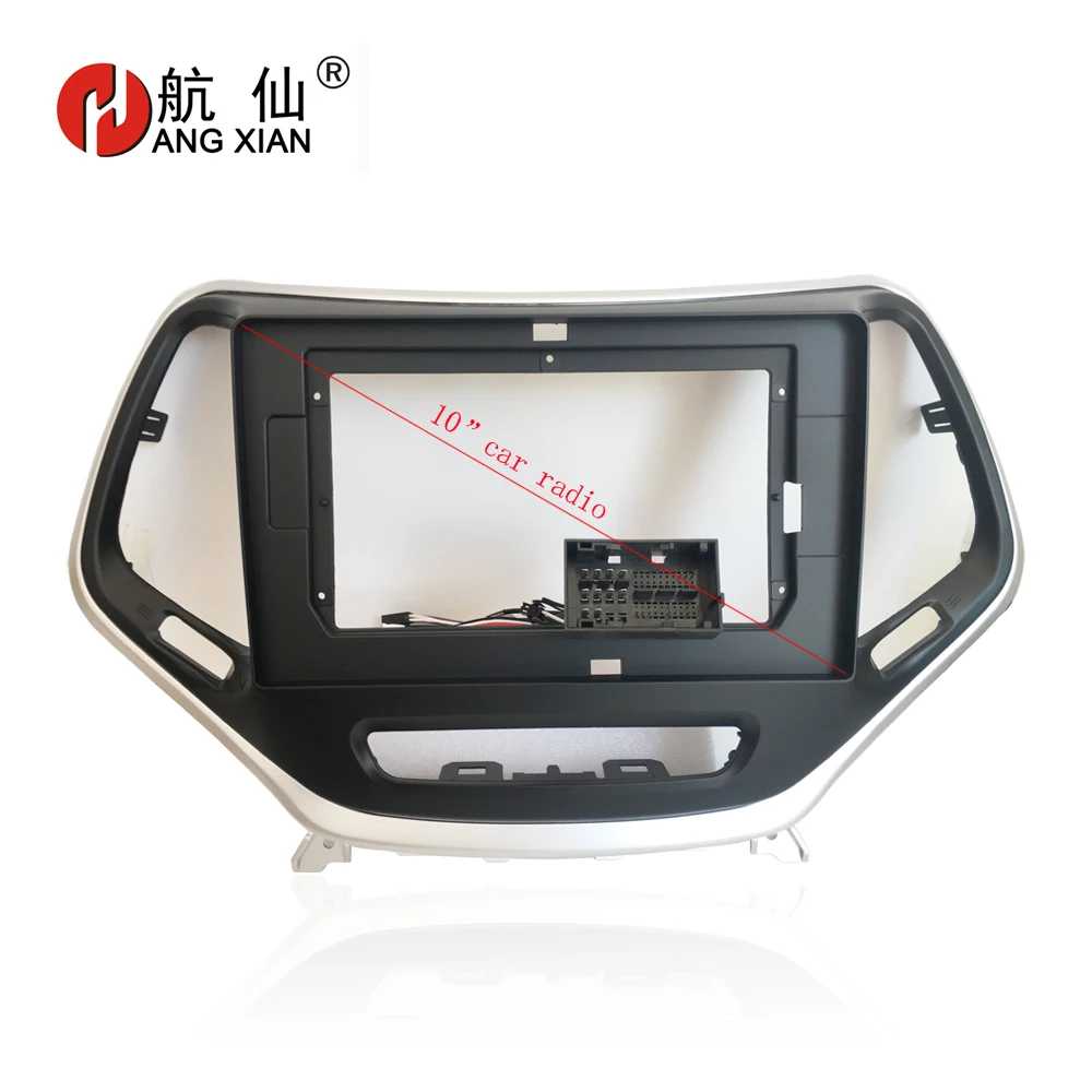 HANGXIAN 2Din Car Radio Fascia frame for Jeep Cherokee 2016 car DVD gps navigation Panel Dash Kit Installation Frame Trim Bezel 
HANGXIAN 2Din Car Radio Fascia frame for Jeep Cherokee 2016 car DVD gps navigation Panel Dash Kit Installation Frame Trim Bezel