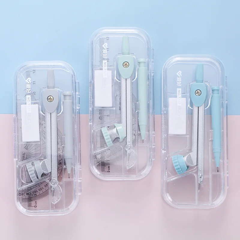 7pcs Compass Set Student Stationery Drawing Tool Novelty Cute Geometry Set Writing Painting Round Ruler Set School Supplies
7pcs Compass Set Student Stationery Drawing Tool Novelty Cute Geometry Set Writing Painting Round Ruler Set School Supplies