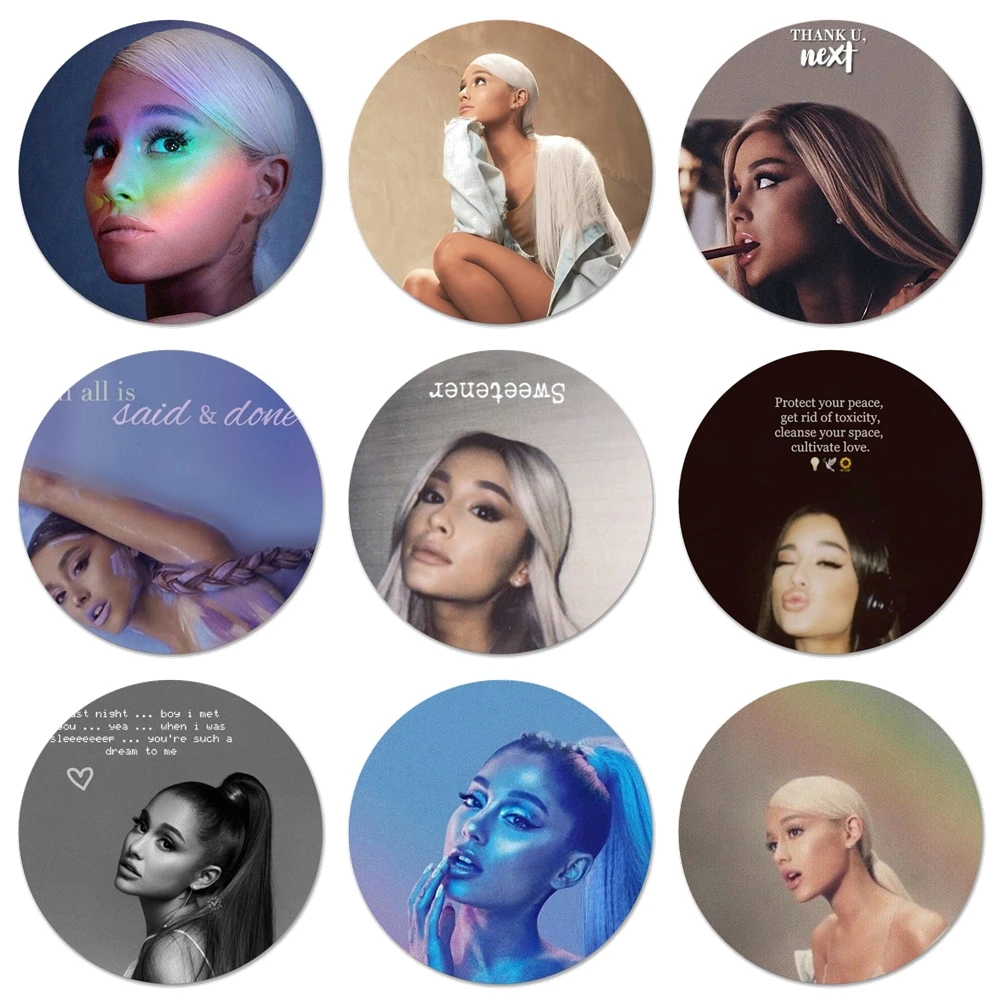 Ariana Grande AG значки с радужным подсластителем, значки, значки, украшения, броши, металлические значки для одежды, украшение для рюкзака 58 мм
Ariana Grande AG значки с радужным подсластителем, значки, значки, украшения, броши, металлические значки для одежды, украшение для рюкзака 58 мм