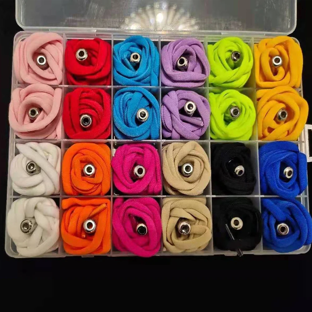 12 Pairs/Box Elastic No Tie Shoelaces Kit Semicircle Shoe Laces Collection Sneakers Shoelaces with Metal Lock Shoe Strings
12 Pairs/Box Elastic No Tie Shoelaces Kit Semicircle Shoe Laces Collection Sneakers Shoelaces with Metal Lock Shoe Strings