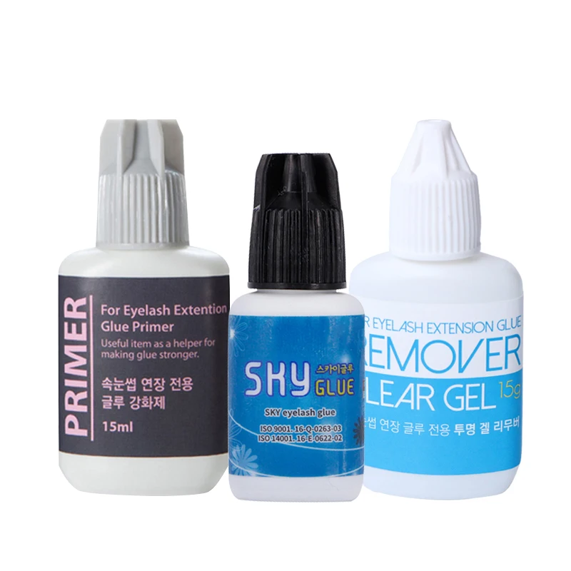 15ml Glue Primer And 15g Remover And 5g SKY Glue Used On Roots Of False Eyelashes
15ml Glue Primer And 15g Remover And 5g SKY Glue Used On Roots Of False Eyelashes