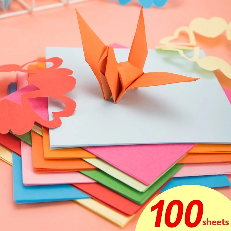 100Sheets DIY Origami Paper Art Class 10Colors Chinese Paper-Cut Square Shaped 15x15cm Children Kids Home Play Decoration 6407
100Sheets DIY Origami Paper Art Class 10Colors Chinese Paper-Cut Square Shaped 15x15cm Children Kids Home Play Decoration 6407