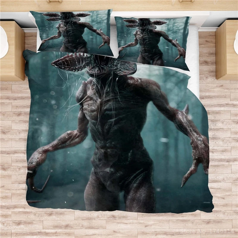 Horror Movie Stranger Things 3D Printed Bedding Set Science Fiction Movie Duvet Cover with Pillowcase Bed Linens for Young Adult
Horror Movie Stranger Things 3D Printed Bedding Set Science Fiction Movie Duvet Cover with Pillowcase Bed Linens for Young Adult