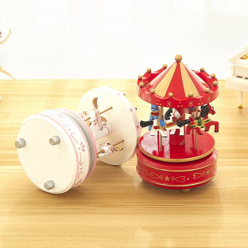 Merry-go-round Music Boxes Wooden Christmas Horse Carousel Box Geometric Music Room Decoration Christmas Wedding Birthday Gifts
Merry-go-round Music Boxes Wooden Christmas Horse Carousel Box Geometric Music Room Decoration Christmas Wedding Birthday Gifts