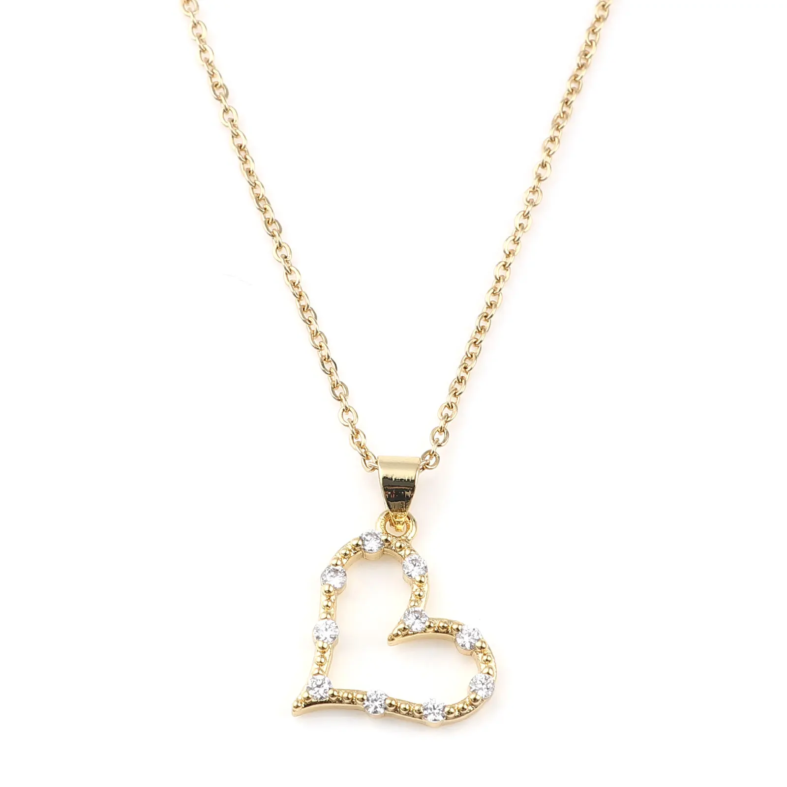 Women Necklace Heart Shape Necklace Jewelry Gifts Valentine's Day Gold Color Lover Gifts 44cm(17 3/8") long, 1 Piece
Women Necklace Heart Shape Necklace Jewelry Gifts Valentine's Day Gold Color Lover Gifts 44cm(17 3/8") long, 1 Piece