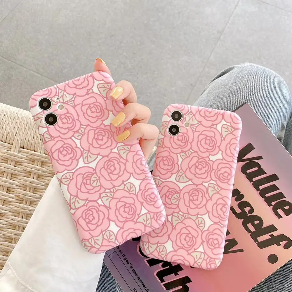 Lovely rose floral Phone case for iphone 12pro 11 11Pro Max XR X XS Max SE 7 8 Plus Lens protection soft silicone tpu case cover
Lovely rose floral Phone case for iphone 12pro 11 11Pro Max XR X XS Max SE 7 8 Plus Lens protection soft silicone tpu case cover