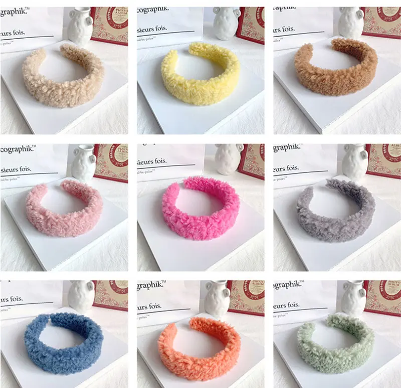 New fur hair accessories, non-slip face wash lambswool headbands fashionable and simple wide-brimmed solid color female headwear
New fur hair accessories, non-slip face wash lambswool headbands fashionable and simple wide-brimmed solid color female headwear