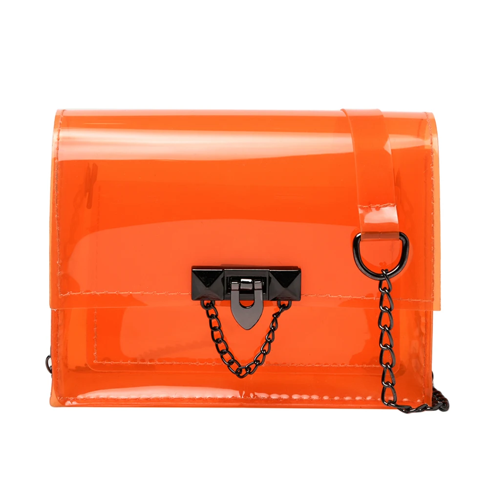 PVC Women Shoulder Bag Clear Jelly Messenger Handbag Chain Small Casual Totes Youth Ladies Simple Versatile Bag
PVC Women Shoulder Bag Clear Jelly Messenger Handbag Chain Small Casual Totes Youth Ladies Simple Versatile Bag
