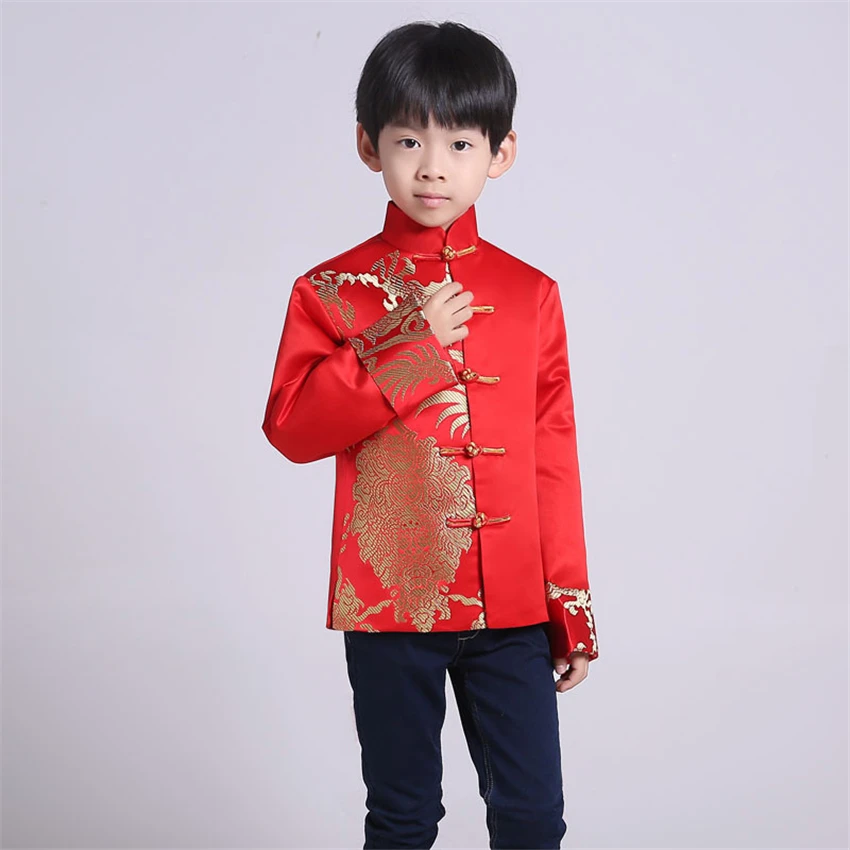 Tang Suit Red Traditional Chinese Clothing for Men Kids Boy Hanfu Top Dragon Print Vintage Satin Kungfu Chinese Party Stage
Tang Suit Red Traditional Chinese Clothing for Men Kids Boy Hanfu Top Dragon Print Vintage Satin Kungfu Chinese Party Stage