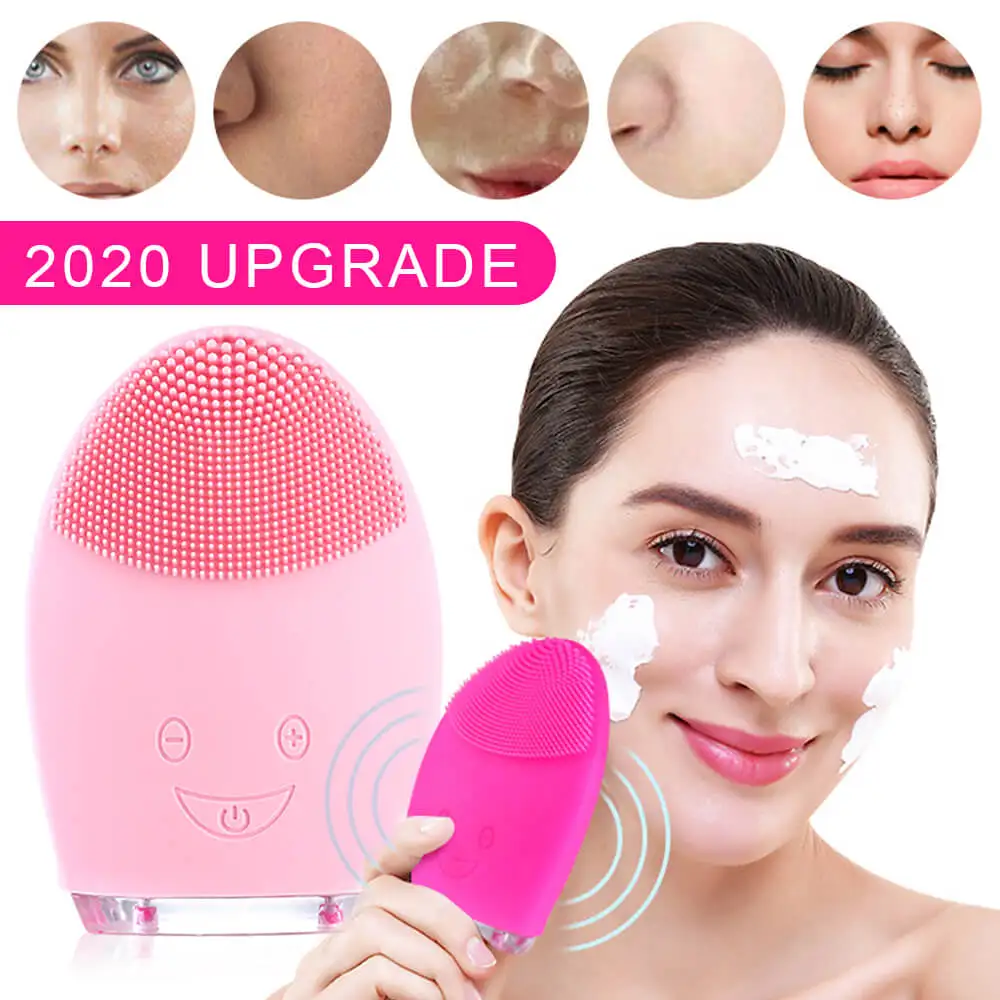Electric Facial Cleaner Mini Silicone Cleaning Device Skin Washing Blackhead Pore Brush Face Massager Ultrasonic Vibration Tools
Electric Facial Cleaner Mini Silicone Cleaning Device Skin Washing Blackhead Pore Brush Face Massager Ultrasonic Vibration Tools