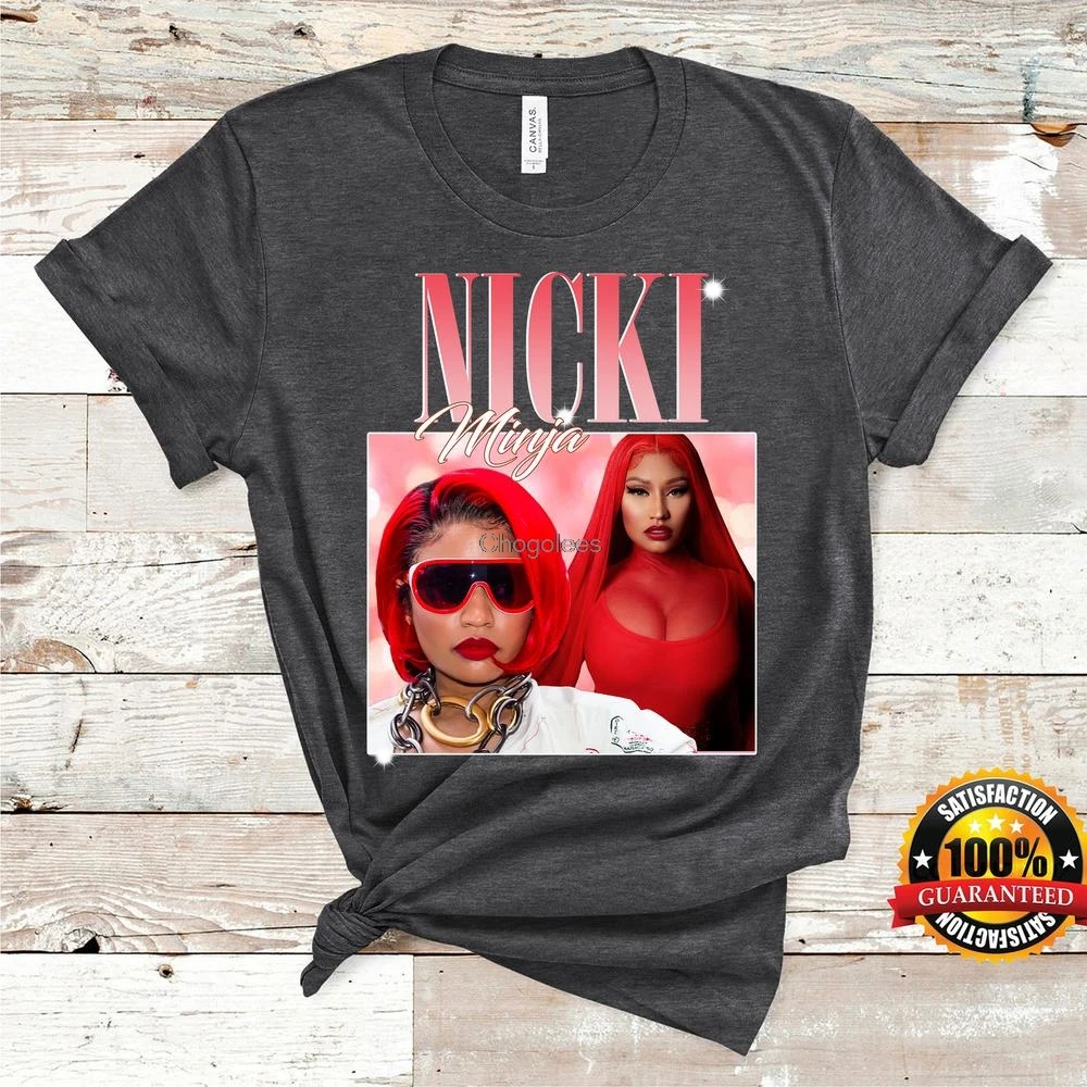 NICKI MINAJ рубашка рэп в стиле хип-хоп 90s ретро Винтаж футболка | Мужская одежда