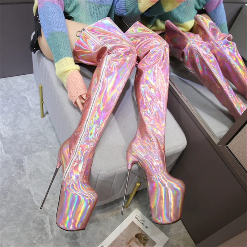 New cross-border over-the-knee viscose shoes long tube women's boots large size high tube steel heel 20cm fashion boots 35-50 si
New cross-border over-the-knee viscose shoes long tube women's boots large size high tube steel heel 20cm fashion boots 35-50 si