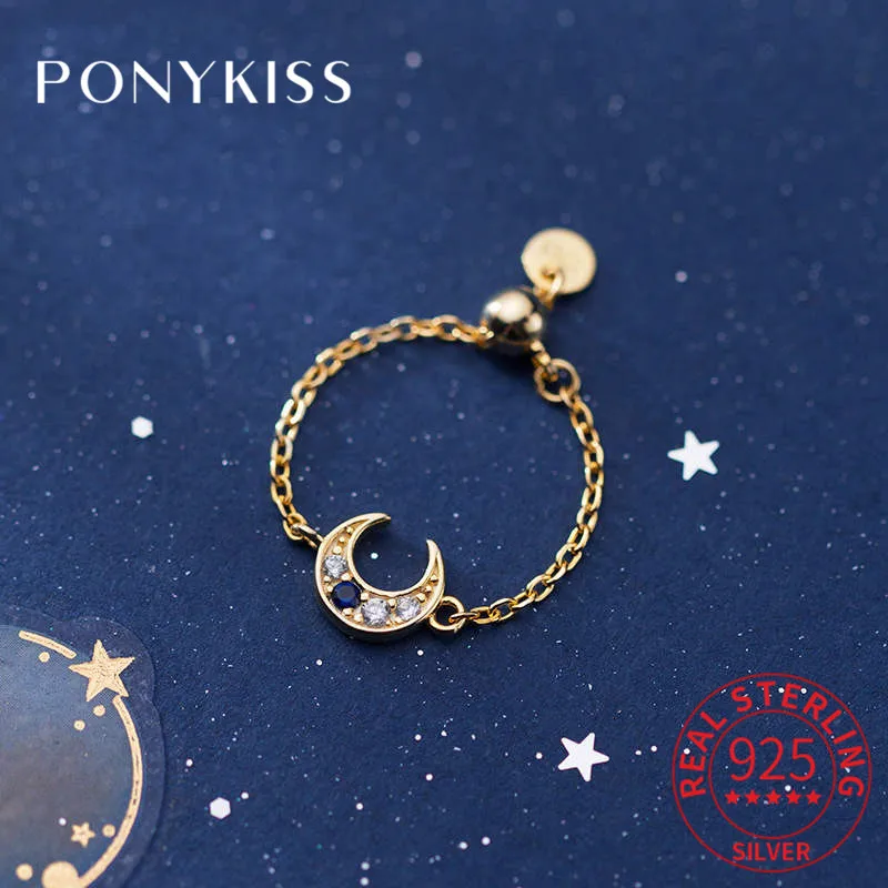 PONYKISS 100% стерлингового серебра 925 пробы Циркон Луна нежная Изменчивая цепь модное Открытое кольцо романтические Женские аксессуары прекрас...
PONYKISS 100% стерлингового серебра 925 пробы Циркон Луна нежная Изменчивая цепь модное Открытое кольцо романтические Женские аксессуары прекрас...