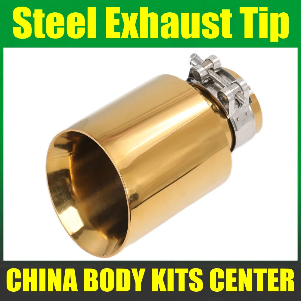 Newest Style Gold Stainless Steel Universal Exhaust System End Pipe+Car Exhaust Tip 1 Piece
Newest Style Gold Stainless Steel Universal Exhaust System End Pipe+Car Exhaust Tip 1 Piece
