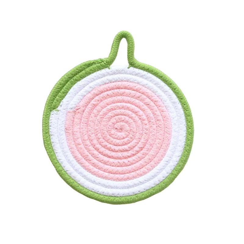 Handmade cotton rope heat insulation pad can be hung home placemat pan mat heat insulation pot pot mat
Handmade cotton rope heat insulation pad can be hung home placemat pan mat heat insulation pot pot mat