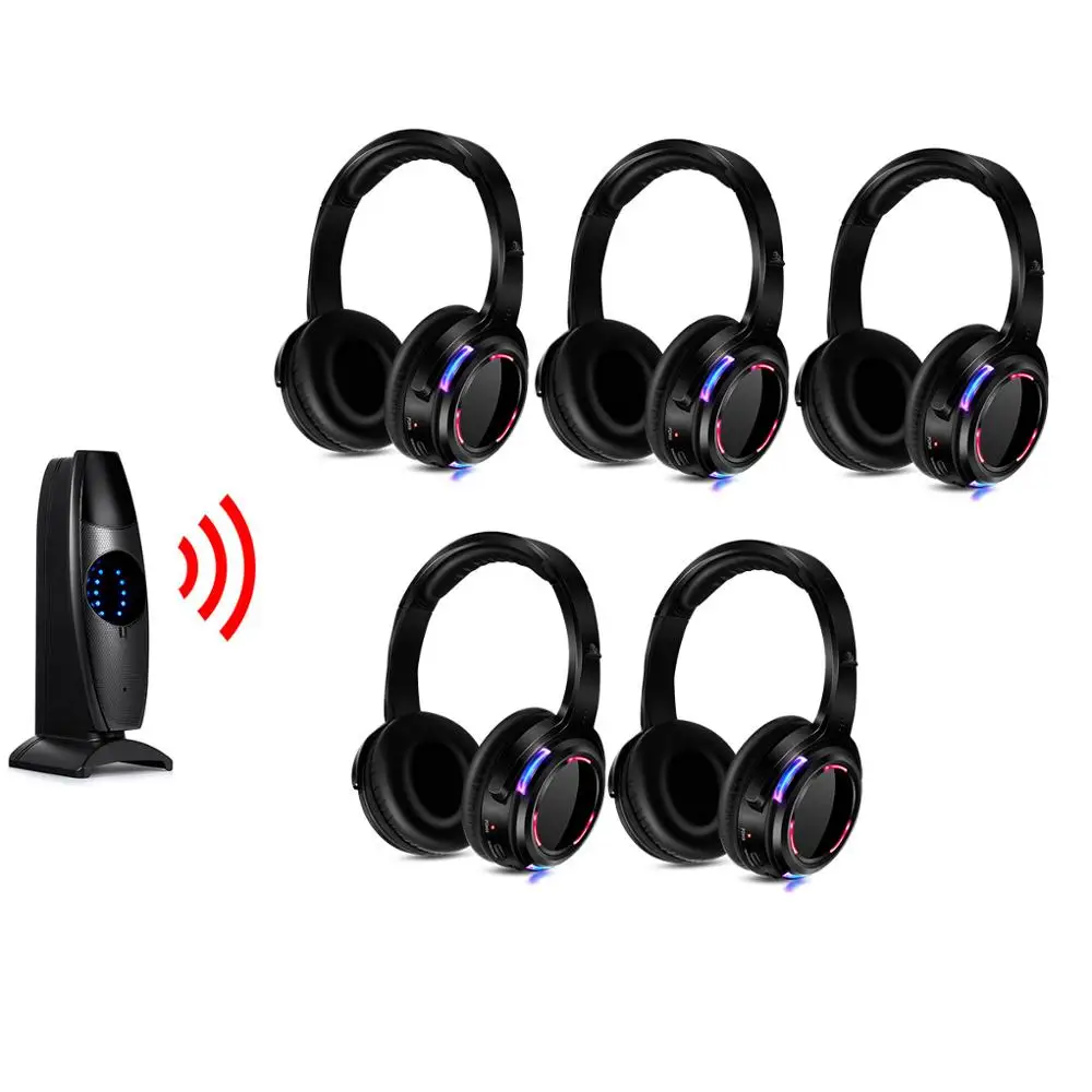 Silent Disco Headset Compete System 200m Led Wireless Headphones - 5 Headphones + 1 Transmitters
Silent Disco Headset Compete System 200m Led Wireless Headphones - 5 Headphones + 1 Transmitters