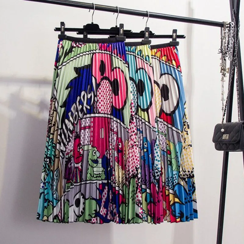2020 Spring New-Coming Europen Cartoon Pattern High Elasticity Pleated skirt High Street Style A-line Mid-Calf Christmas
2020 Spring New-Coming Europen Cartoon Pattern High Elasticity Pleated skirt High Street Style A-line Mid-Calf Christmas