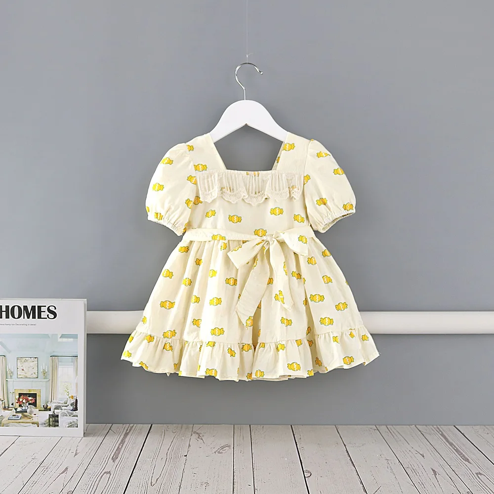 Midoo Girls Dresses Children's Clothing Candy Print Ruffles A-Line Cute Puff Sleeve Casual Summer Kids Cotton Dress Clothes
Midoo Girls Dresses Children's Clothing Candy Print Ruffles A-Line Cute Puff Sleeve Casual Summer Kids Cotton Dress Clothes