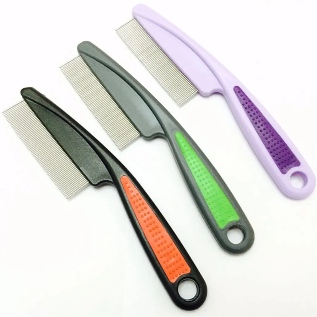 1pc Pet Dog Comb Fleas Remove Lice Stainless Steel Comb Float Hair Tear Marks Tick Removal Hair Grooming Tool Random Color
1pc Pet Dog Comb Fleas Remove Lice Stainless Steel Comb Float Hair Tear Marks Tick Removal Hair Grooming Tool Random Color