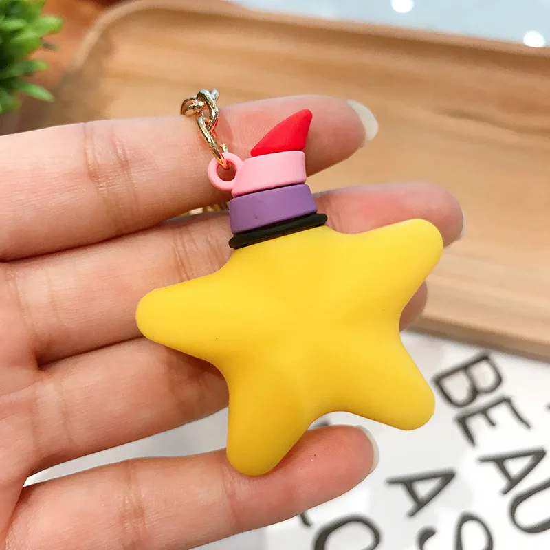 Starfish Plastic Cartoon Key Chain Mobile Phone Pendant Delicacy Bag Accessories Keychain Rainbow Shell Seaside Keyring Gift
Starfish Plastic Cartoon Key Chain Mobile Phone Pendant Delicacy Bag Accessories Keychain Rainbow Shell Seaside Keyring Gift