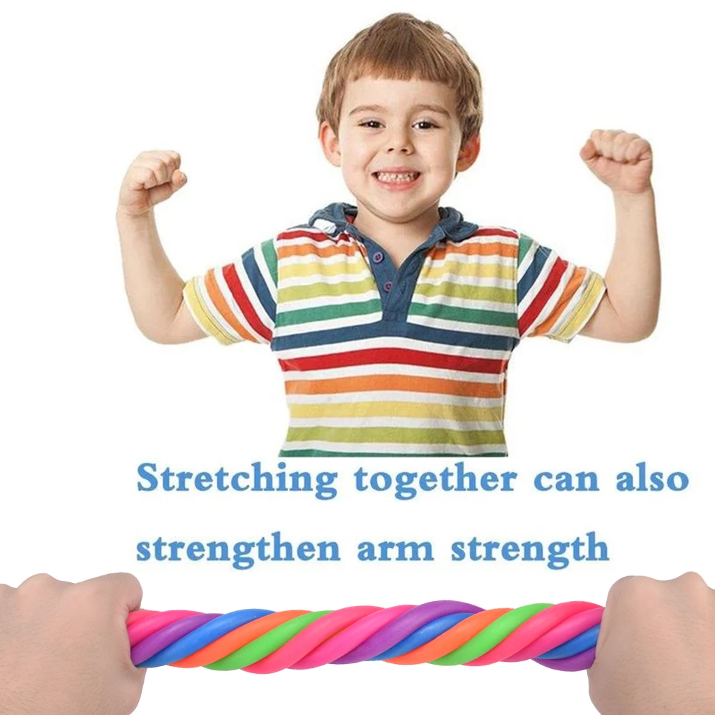 New 5Pcs TPR Elastic Noodles Stress Reliever Toy Vent Noodles Antistress Hand Adult Toys Children Squeeze Sensory Toys Gift
New 5Pcs TPR Elastic Noodles Stress Reliever Toy Vent Noodles Antistress Hand Adult Toys Children Squeeze Sensory Toys Gift