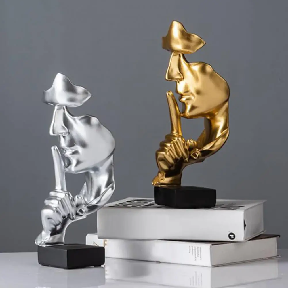 Keep Silent Sculpture Ornament Stylish 3D Resin Abstract Keep Silent Art Statue for Home
Keep Silent Sculpture Ornament Stylish 3D Resin Abstract Keep Silent Art Statue for Home