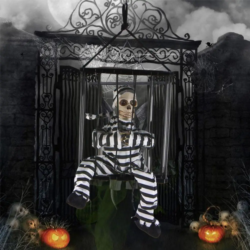 Halloween Infrared Induction Luminescence Sound Cage Prison Toys House Horror Trick Props Hanging Prisoner Ghost Dead Haunt Z6i0
Halloween Infrared Induction Luminescence Sound Cage Prison Toys House Horror Trick Props Hanging Prisoner Ghost Dead Haunt Z6i0