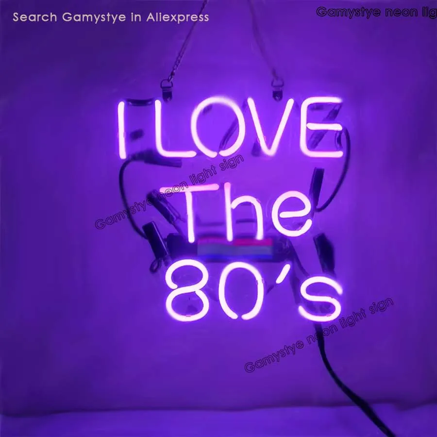 I LOVE THE 80'S Glasses neon tube Neon light sign aesthetic Wall room decor Cute decoration teenager led indie
I LOVE THE 80'S Glasses neon tube Neon light sign aesthetic Wall room decor Cute decoration teenager led indie