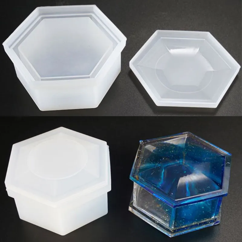 DIY Hexagon Storage Box Mold Crystal Epoxy Plum-shaped Silicone Mold Epoxy Resin Molds Jewelry Tools
DIY Hexagon Storage Box Mold Crystal Epoxy Plum-shaped Silicone Mold Epoxy Resin Molds Jewelry Tools
