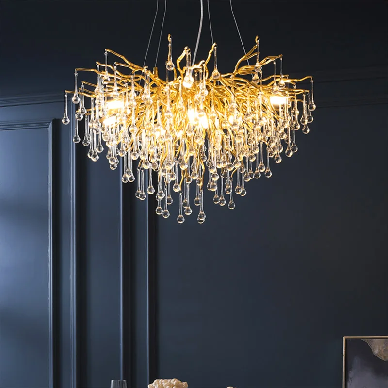 Modern luxury LED crystal chandelier lighting living room decoration LOFT lamp kitchen living room dining room interior lighting
Modern luxury LED crystal chandelier lighting living room decoration LOFT lamp kitchen living room dining room interior lighting