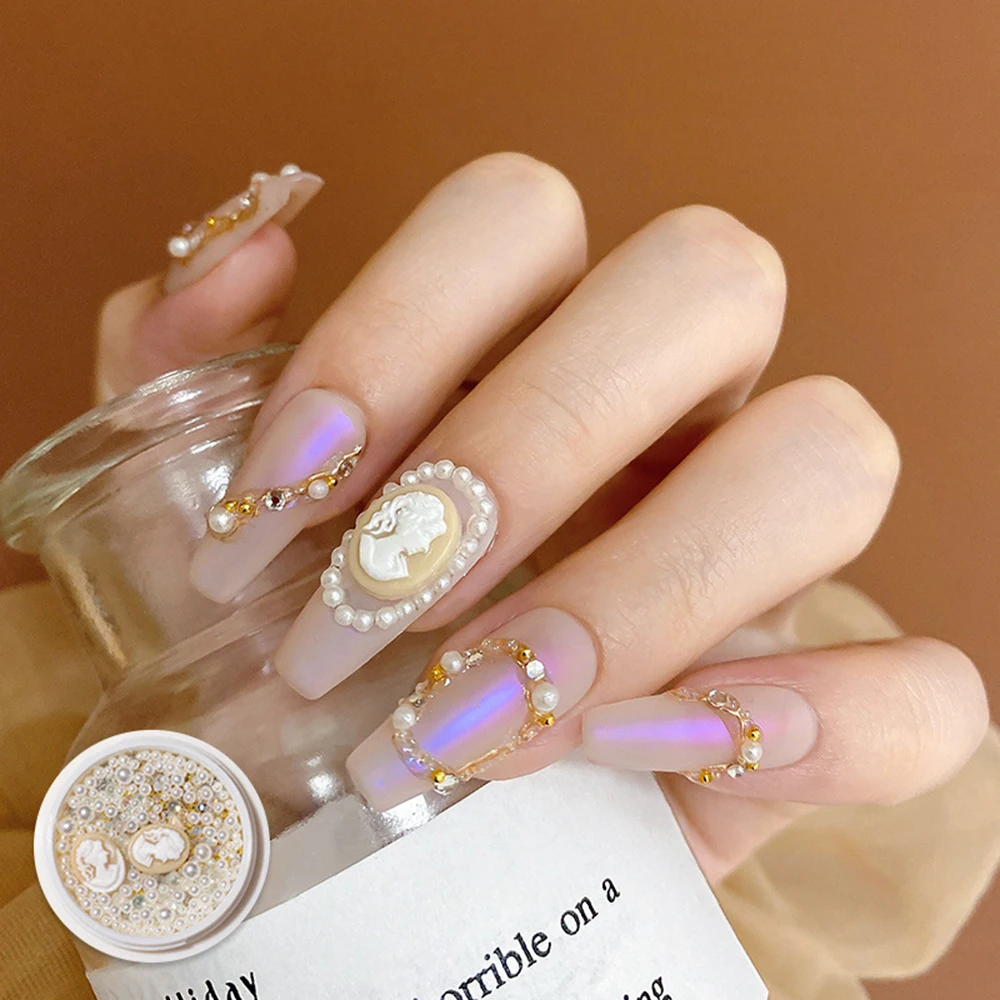 Nail Retro Court Style Ladies Avatar Jewelry 3D Pearl Avatar Mixed Design Charm DIY Nail Art Decoration Accessories
Nail Retro Court Style Ladies Avatar Jewelry 3D Pearl Avatar Mixed Design Charm DIY Nail Art Decoration Accessories