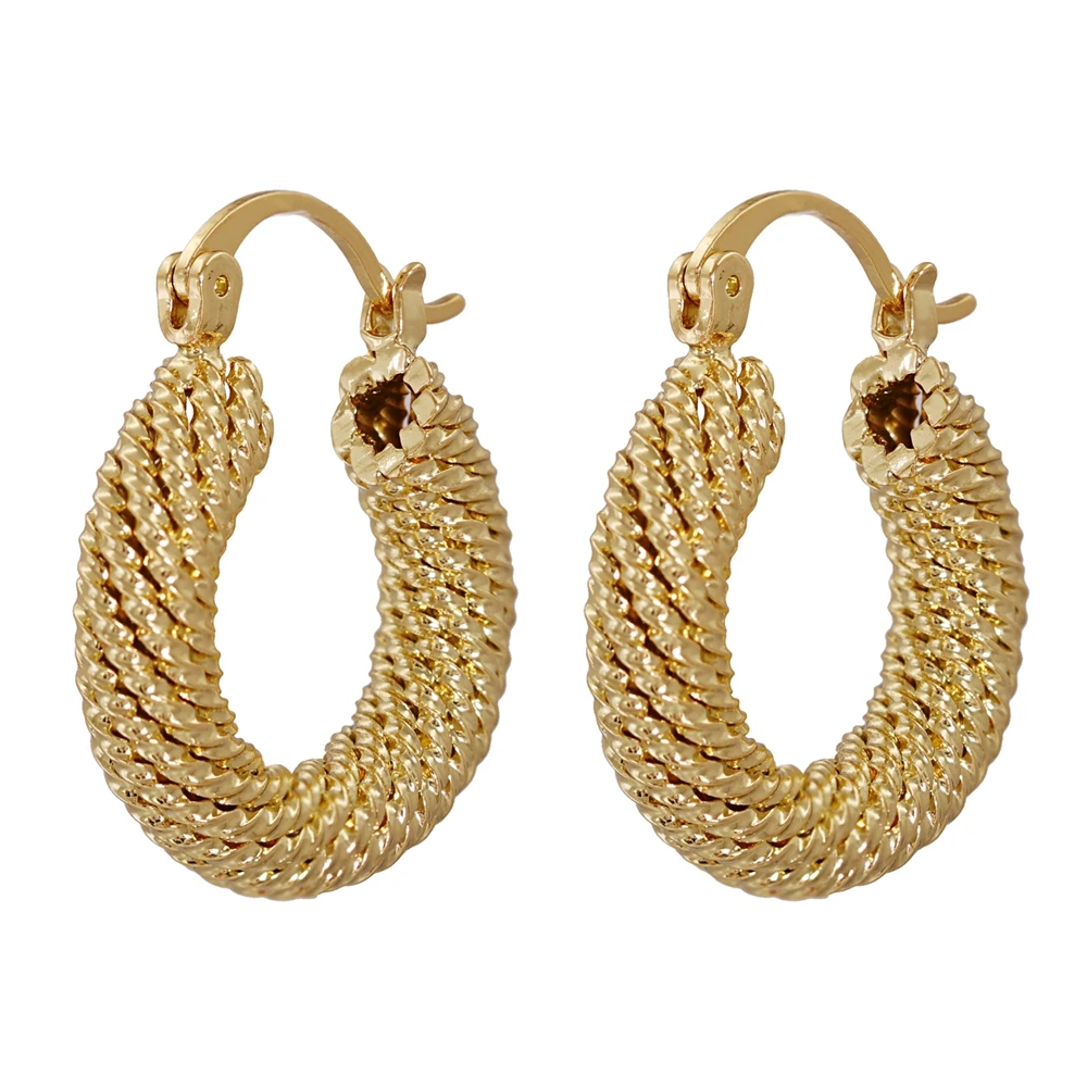 New Design Stainless Steel Ear Buckle for Women Trendy Gold Color Twist Pattern Hoop Earrings Punk Hip Hop Jewelry Accessories
New Design Stainless Steel Ear Buckle for Women Trendy Gold Color Twist Pattern Hoop Earrings Punk Hip Hop Jewelry Accessories