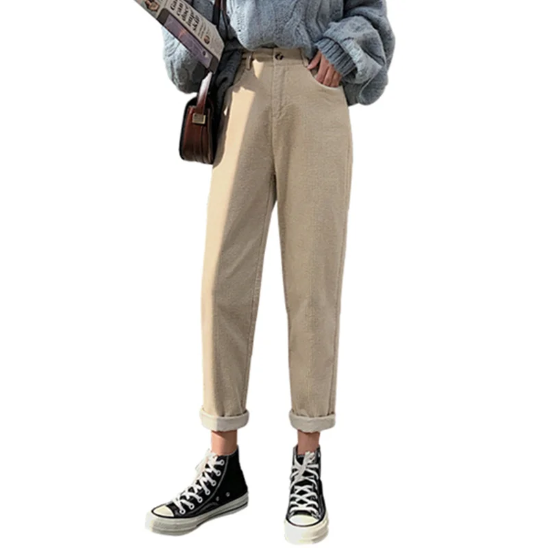 Seoulish New 2021 Autumn Winter Thicken Women Corduroy Pants Fashion High Waist Female Harem Pants Streetwear Loose Trousers
Seoulish New 2021 Autumn Winter Thicken Women Corduroy Pants Fashion High Waist Female Harem Pants Streetwear Loose Trousers
