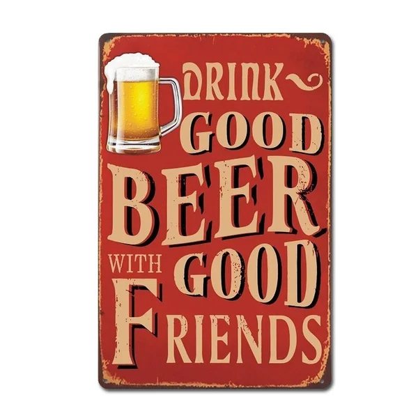 Beer Friends Man Cave Home Shop Store Vintage Retro Tin Sign Metal Sign Metal Poster Metal Sticker Metal Painting Metal Decor
Beer Friends Man Cave Home Shop Store Vintage Retro Tin Sign Metal Sign Metal Poster Metal Sticker Metal Painting Metal Decor