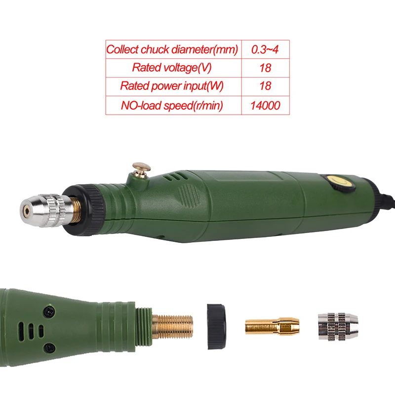 Variable Speed Rotary Tool Electric Tools 5000~18000rpm Mini Drill position for Dremel mini grinding machine | Инструменты
