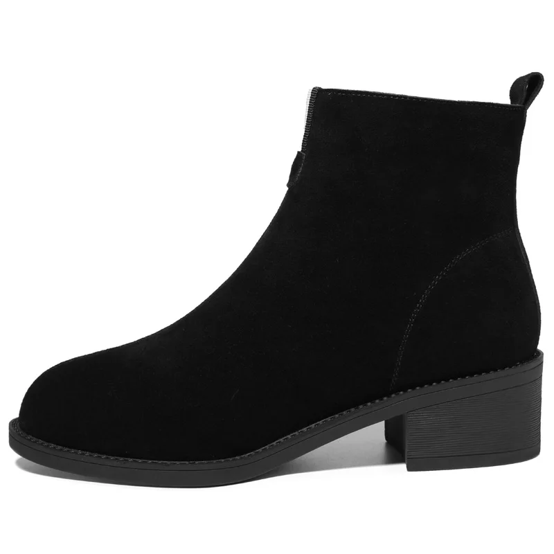 Round Toe Thick Heel Women'S Boots, Solid Color Short Boots With Side Zipper, Women'S Platform Shoes
Round Toe Thick Heel Women'S Boots, Solid Color Short Boots With Side Zipper, Women'S Platform Shoes