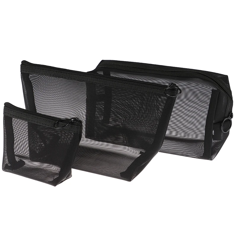 3pcs/set Women Travel Cosmetic Bag Casual Zipper Make Up Transparent Mesh Makeup Case Organizer Storage Pouch Toiletry Wash Bags
3pcs/set Women Travel Cosmetic Bag Casual Zipper Make Up Transparent Mesh Makeup Case Organizer Storage Pouch Toiletry Wash Bags