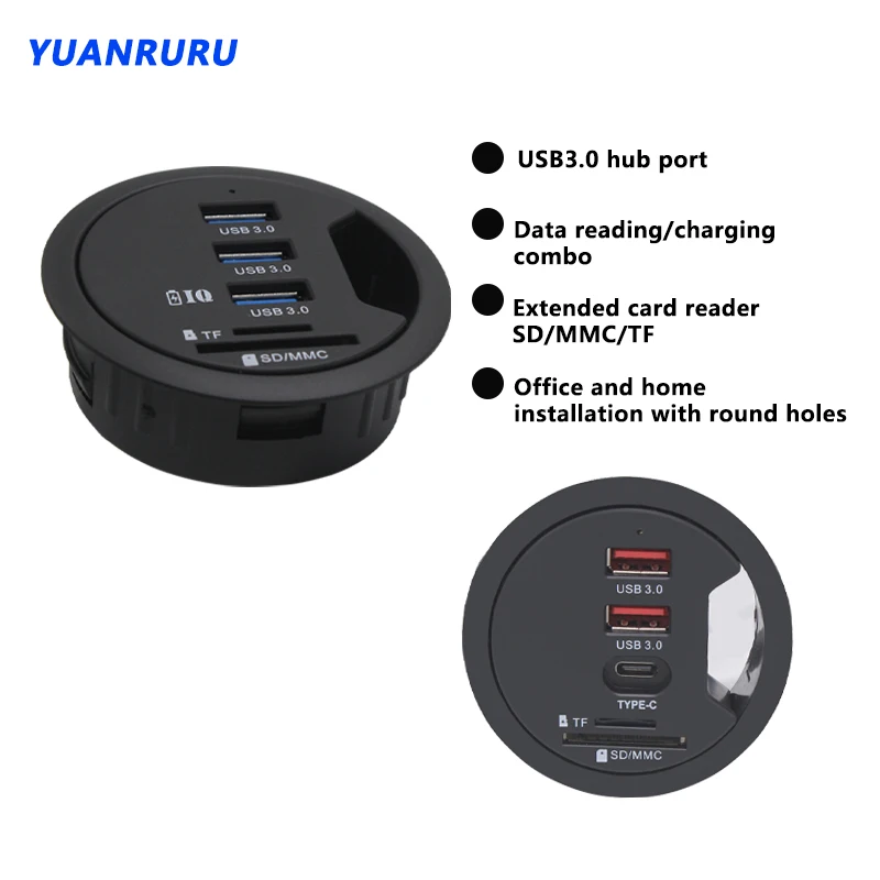 Usb-хаб USB 3 0 2 хаб настольное втулка Тип C Порты и разъёмы концентратор аудио