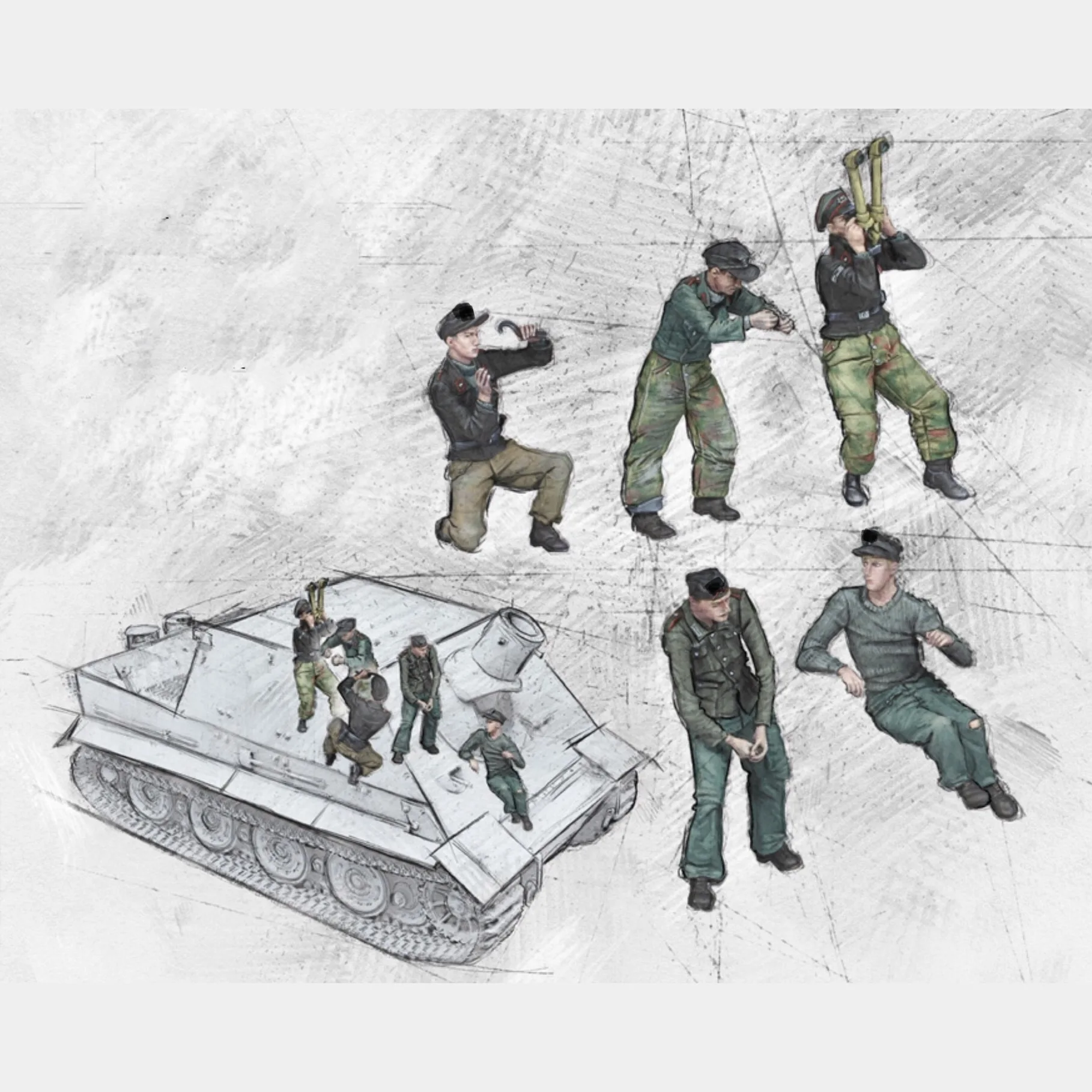 1/35 фигурка модели из смолы GK, военная тема, несобранный и Неокрашенный комплект
1/35 фигурка модели из смолы GK, военная тема, несобранный и Неокрашенный комплект
