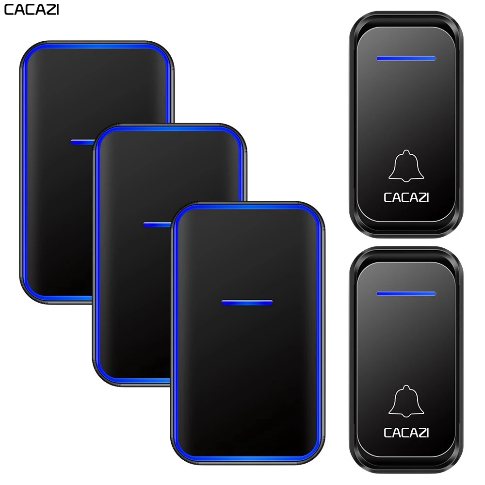 CACAZI Home Welcome Wireless Doorbell Waterproof 300M Remote 1 2 Button 1 2 3 Receiver US EU UK AU Plug Smart Calling Door Bell
CACAZI Home Welcome Wireless Doorbell Waterproof 300M Remote 1 2 Button 1 2 3 Receiver US EU UK AU Plug Smart Calling Door Bell