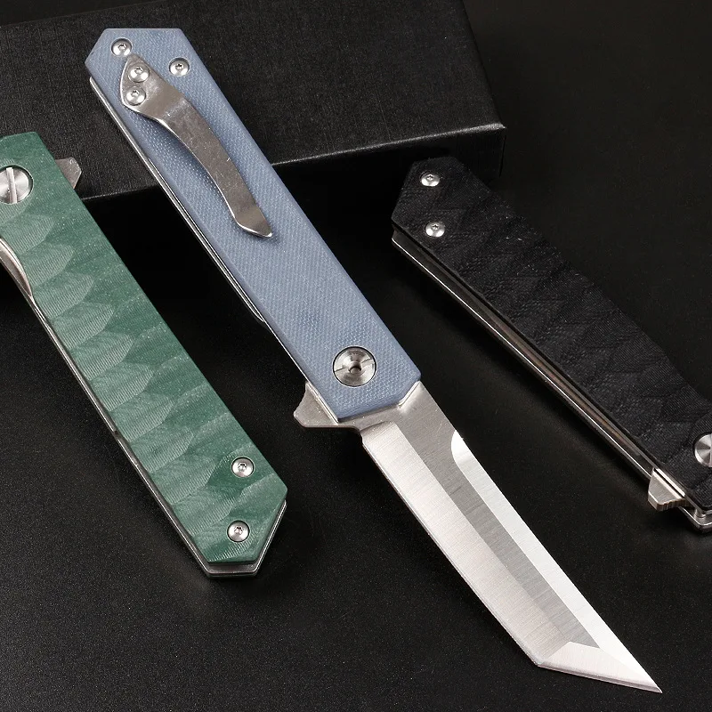 Survival Pocket Knife Sharp Fruit Blade Folding Knife High Hardness G10 Handle Camping Tactical Outdoor Knives Black Light Blue
Survival Pocket Knife Sharp Fruit Blade Folding Knife High Hardness G10 Handle Camping Tactical Outdoor Knives Black Light Blue